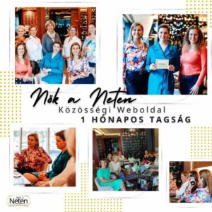 Nők a Neten díjnyertes közösségi weboldal 1 hónapos tagság